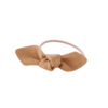 CORINNE Leather Bow Small Hair Tie