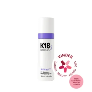 K18 Airwash - tørshampoo som vinder danish beauty award 2025